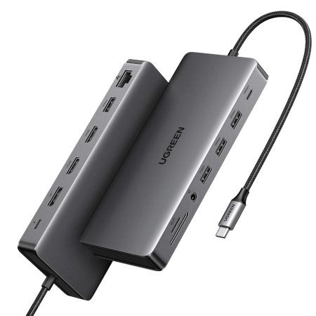UGREEN 15978 USB-C 13-IN-1 MULTIFUNCTION DOCKING STATION TRIPLE DISPLAY 4K