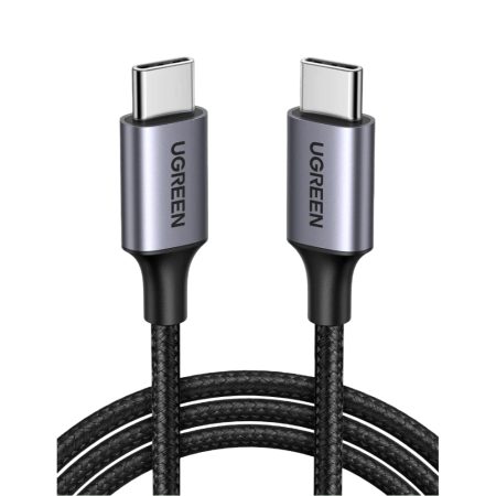 UGREEN 50152 USB-C TO USB-C 2.0 PD FAST CHARGING CABLE 60W 2M BRAIDED BLACK