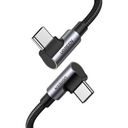 UGREEN 70696 ANGLED USB-C TO C CABLE BRAIDED 1M