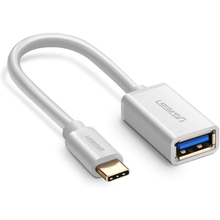 UGREEN 30702 USB-C MALE TO USB 3.0A F/M CABLE ( WHITE )