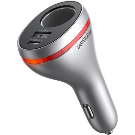 UGREEN 60712 DUAL PORT SINGLE EXTENSION PD 20W CAR CHARGER