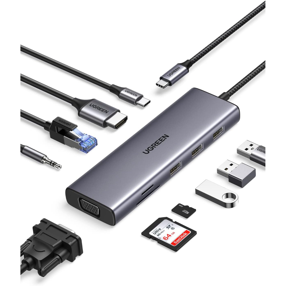 10-IN-1 MULTIFUNCTION ADAPT - One Chip Computers