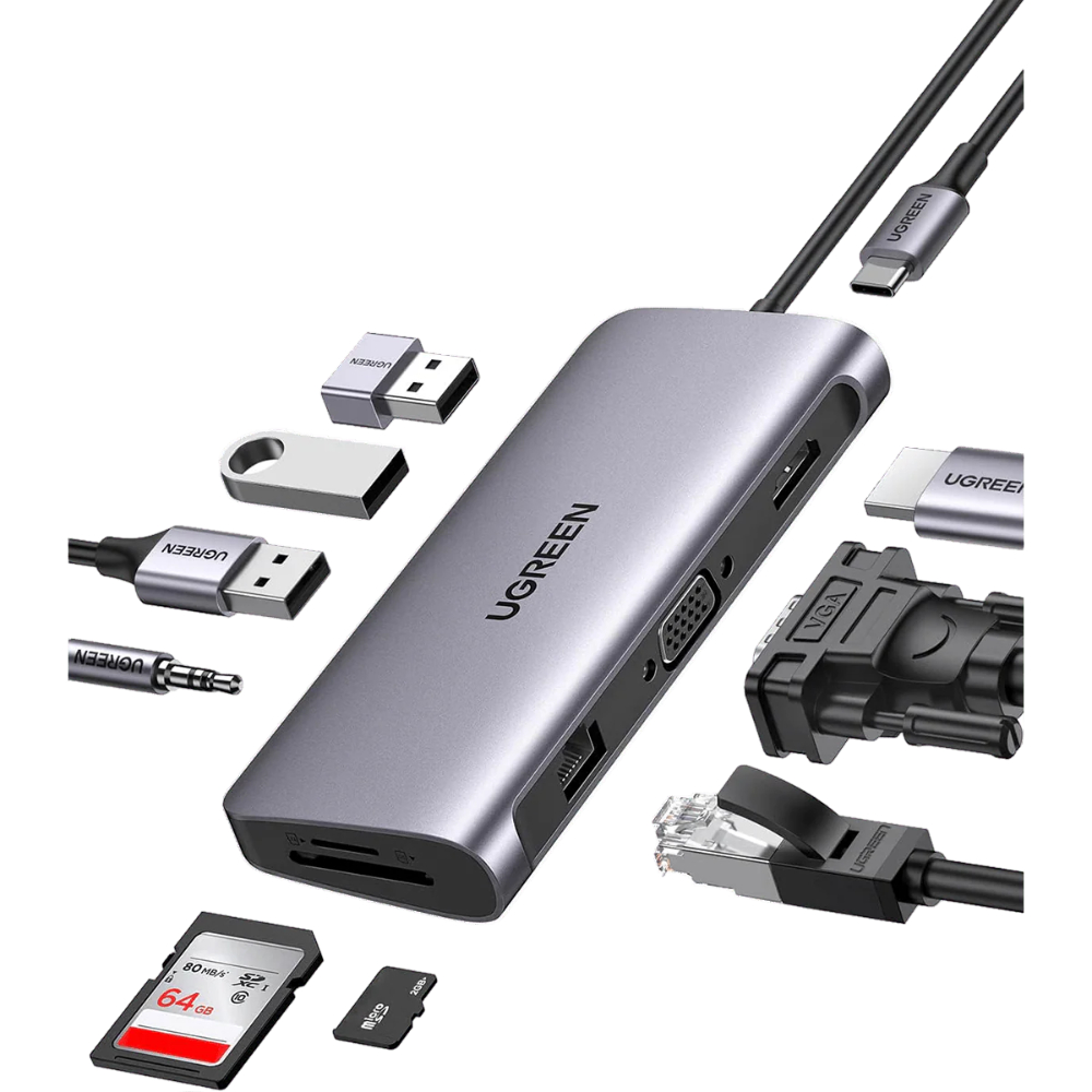 10-IN-1 MULTIFUNCTION ADAPTER - One Chip Computers