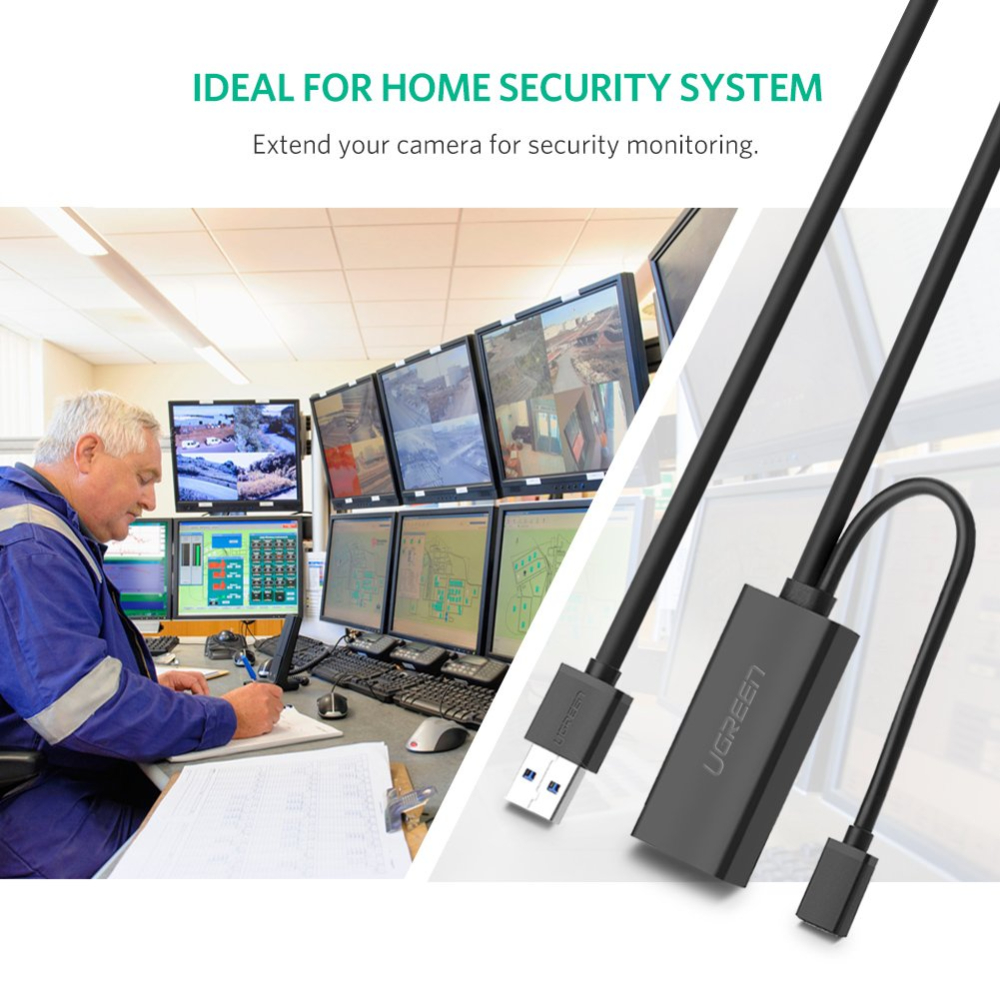 2 - One Chip Computers REEN 20827 USB 3.0 Active Extension Cable 10M - High Speed