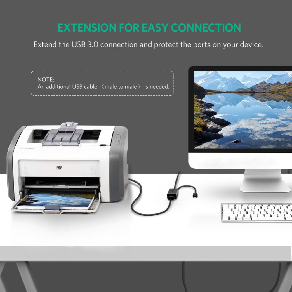 4 - One Chip Computers REEN 20827 USB 3.0 Active Extension Cable 10M - High Speed