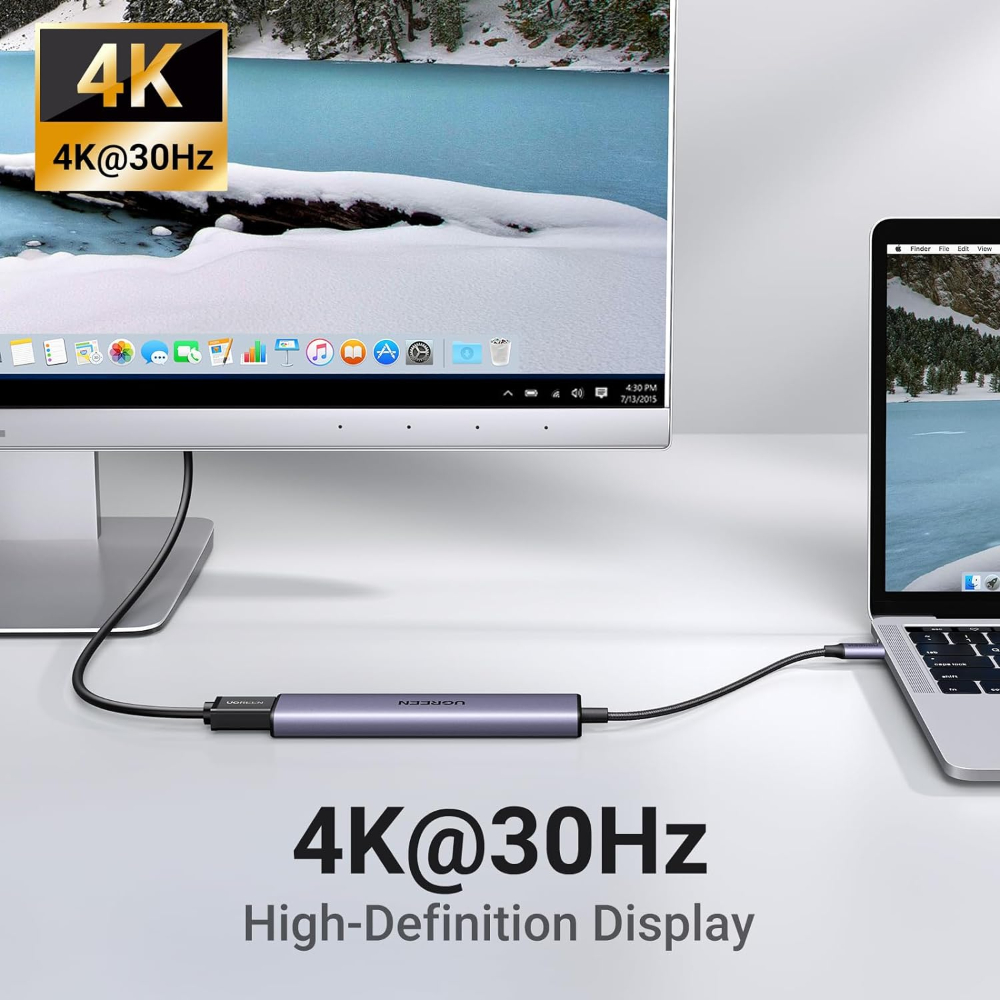 UGREEN-15495-Revodok-105-USB-C-Hub-5-in-1-Multiport-Adapter5 - One Chip Computers