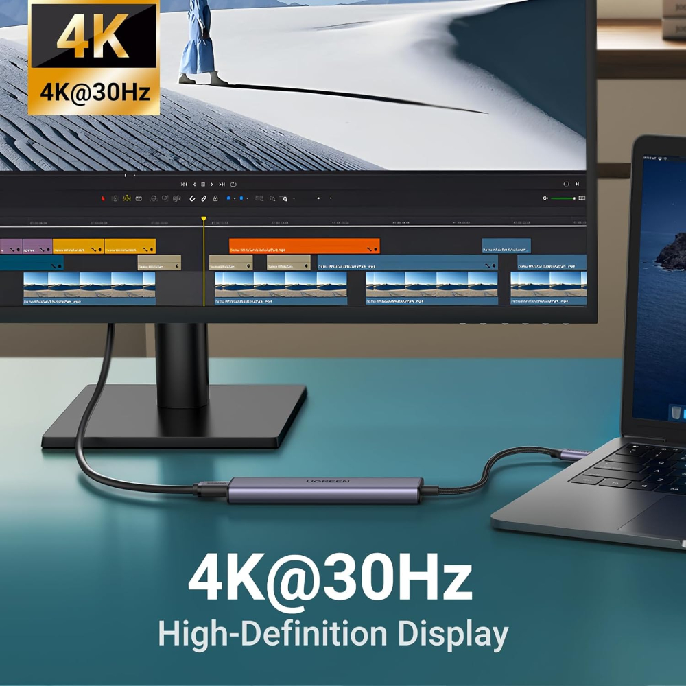 UGREEN-15495-Revodok-105-USB-C-Hub-5-in-1-Multiport-Adapter8 - One Chip Computers