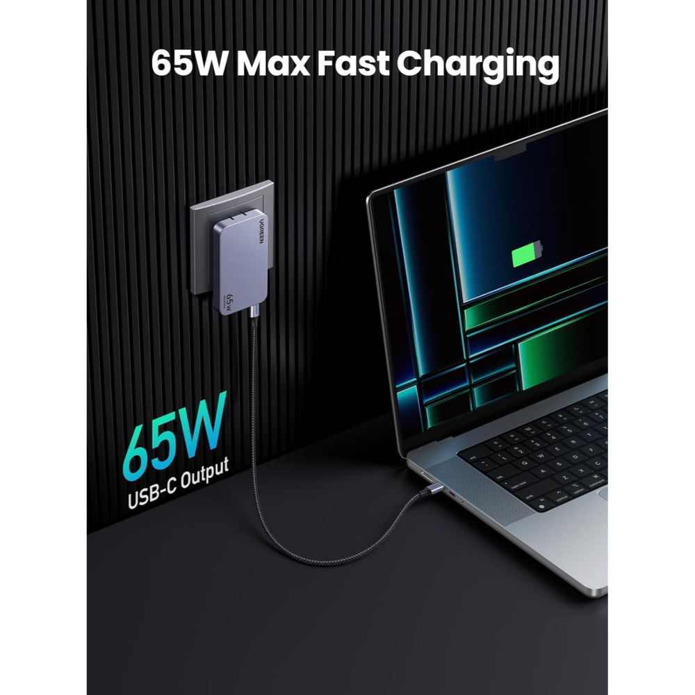 UGREEN-15816-Nexode-Pro-65W-GaN-Charger-3-Port-02 - One Chip Computers