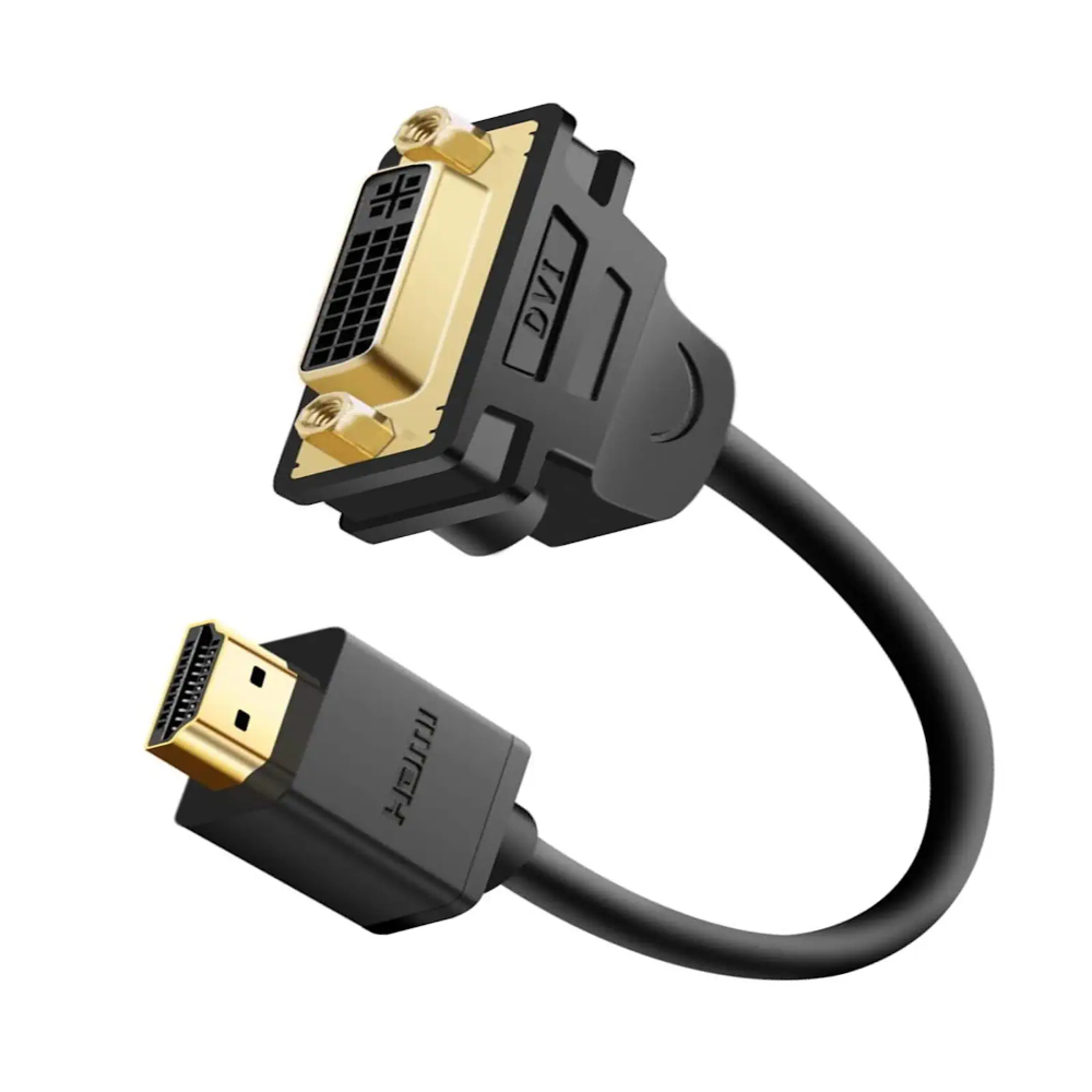 UGREEN-20136-HDMI-Male-to-DVI-Female-Adapter-Cable-02-Meter-Black - One Chip Computers