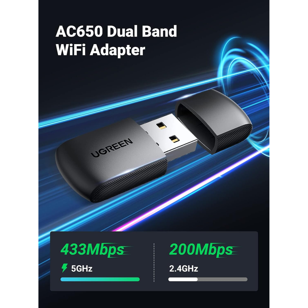 UGREEN-20204-AC650-Dual-Band-USB-WiFi-Dongle-Mini-Wireless-2 - One Chip Computers