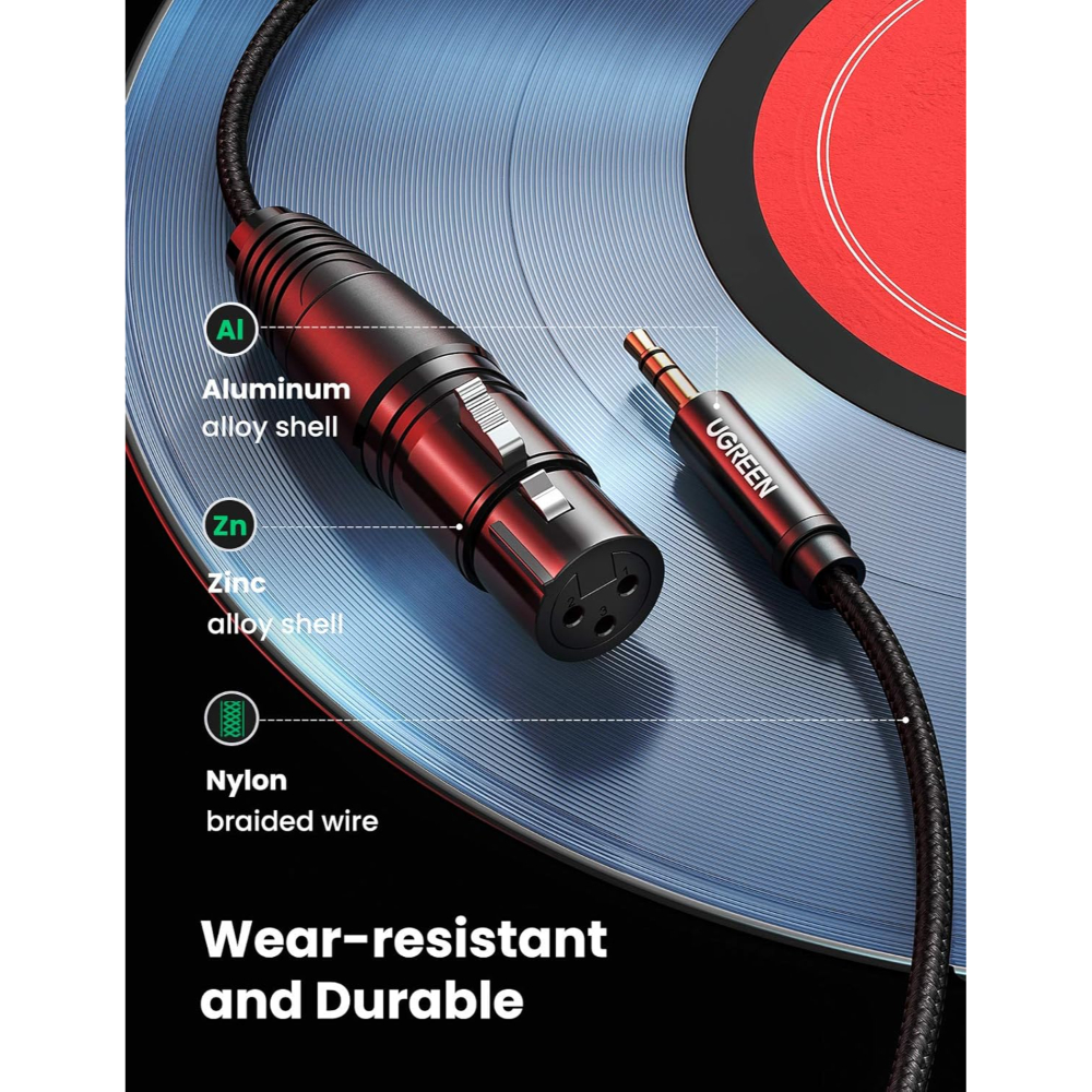 UGREEN-20244-35mm-to-XLR-Male-to-XLR-Female-Microphone-Cable-06 - One Chip Computers