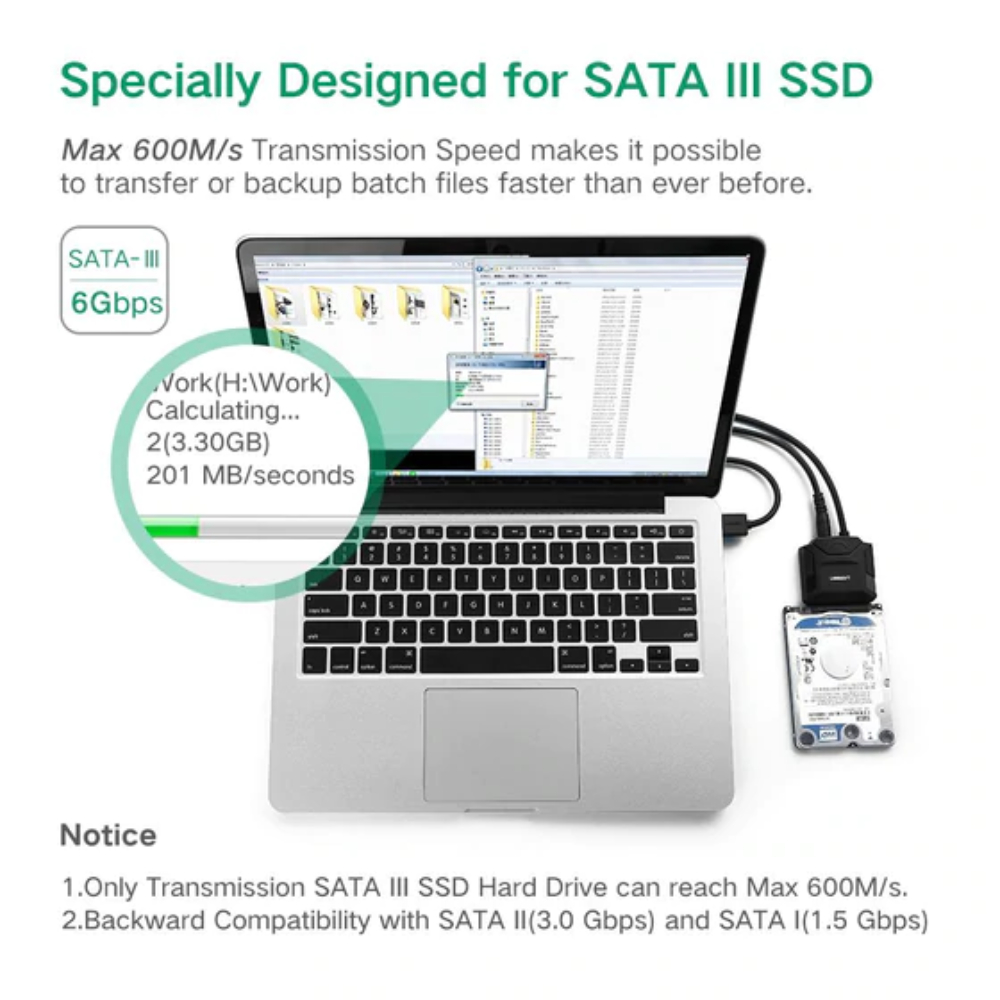 UGREEN-20611-SATA-to-USB-30-Adapter-Cable4 - One Chip Computers