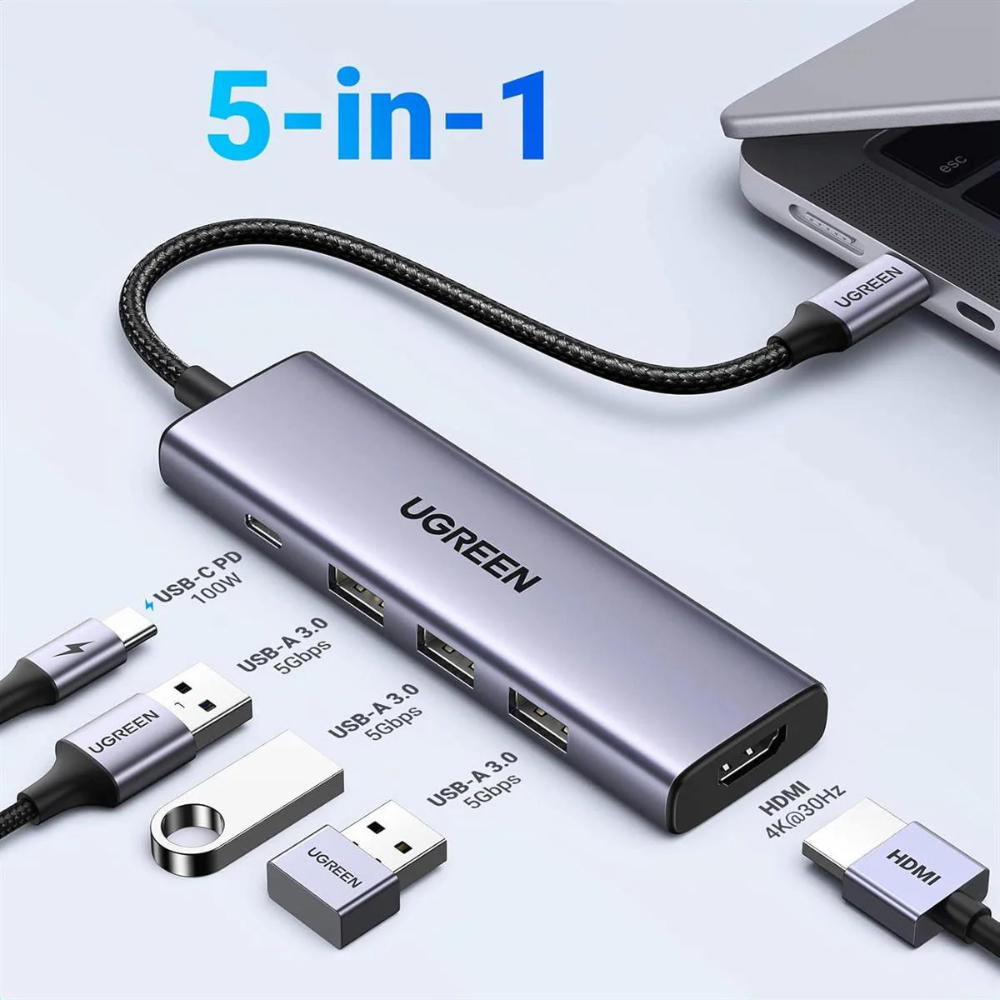 UGREEN-25101-5-in-1-USB-C-Hub-with-8K-HDMI-02 - One Chip Computers