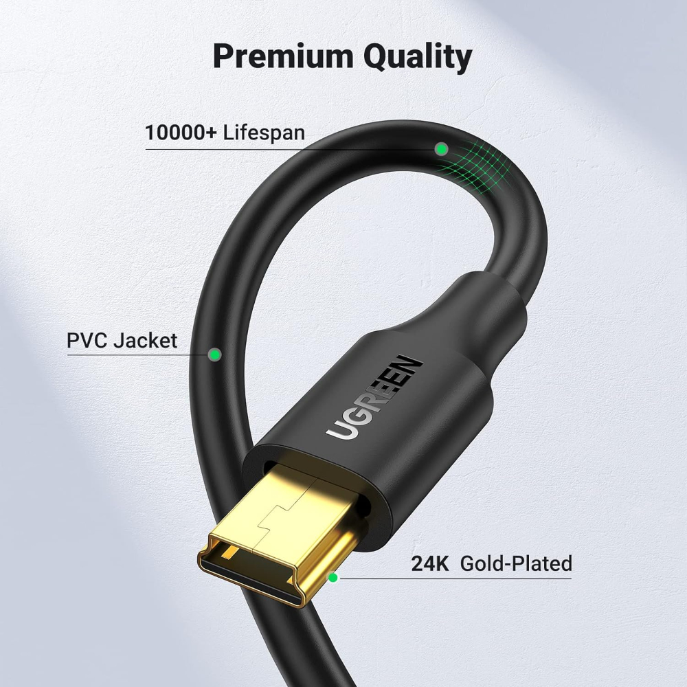 UGREEN-30472-USB-20-Male-to-Mini-5-Pin-Male-Cable-2-Meter-7 - One Chip Computers