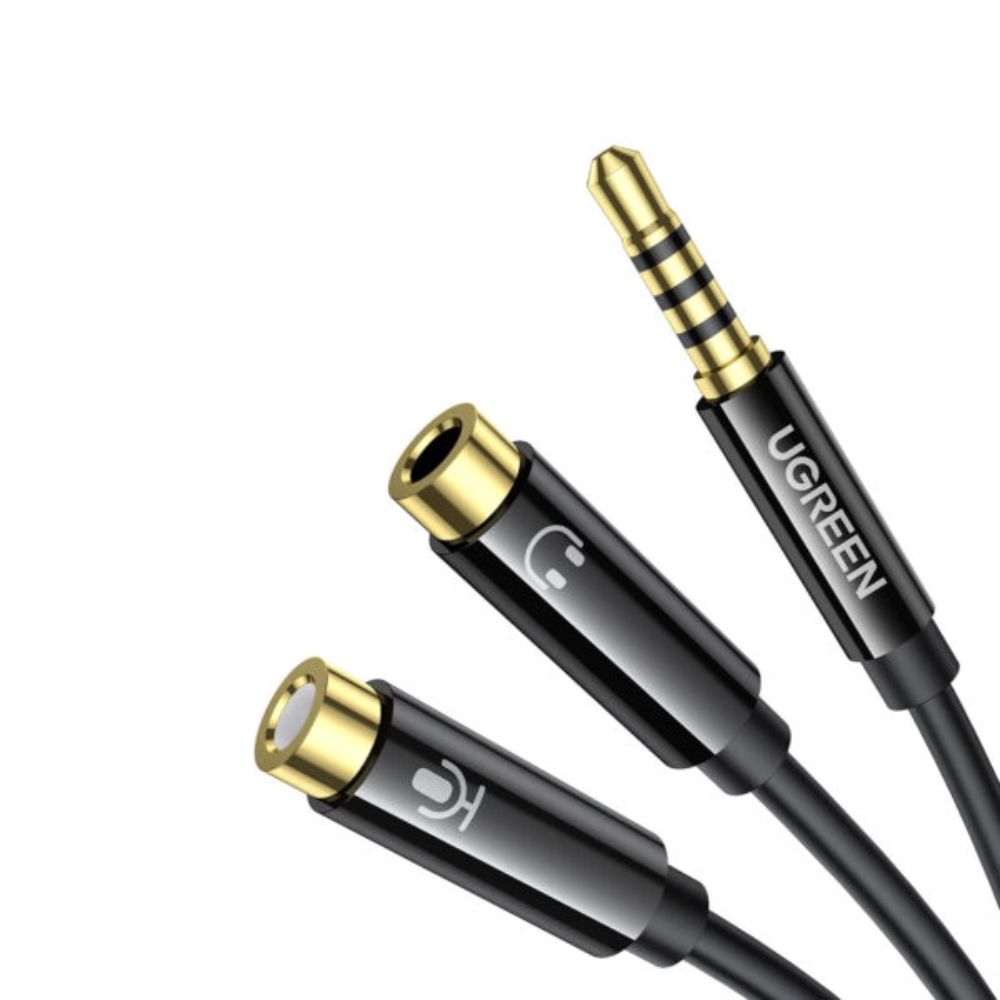 UGREEN-30620-Headphone-Splitter-35mm-4-Pole-TRRS-Audio-Splitter-600x600 - One Chip Computers