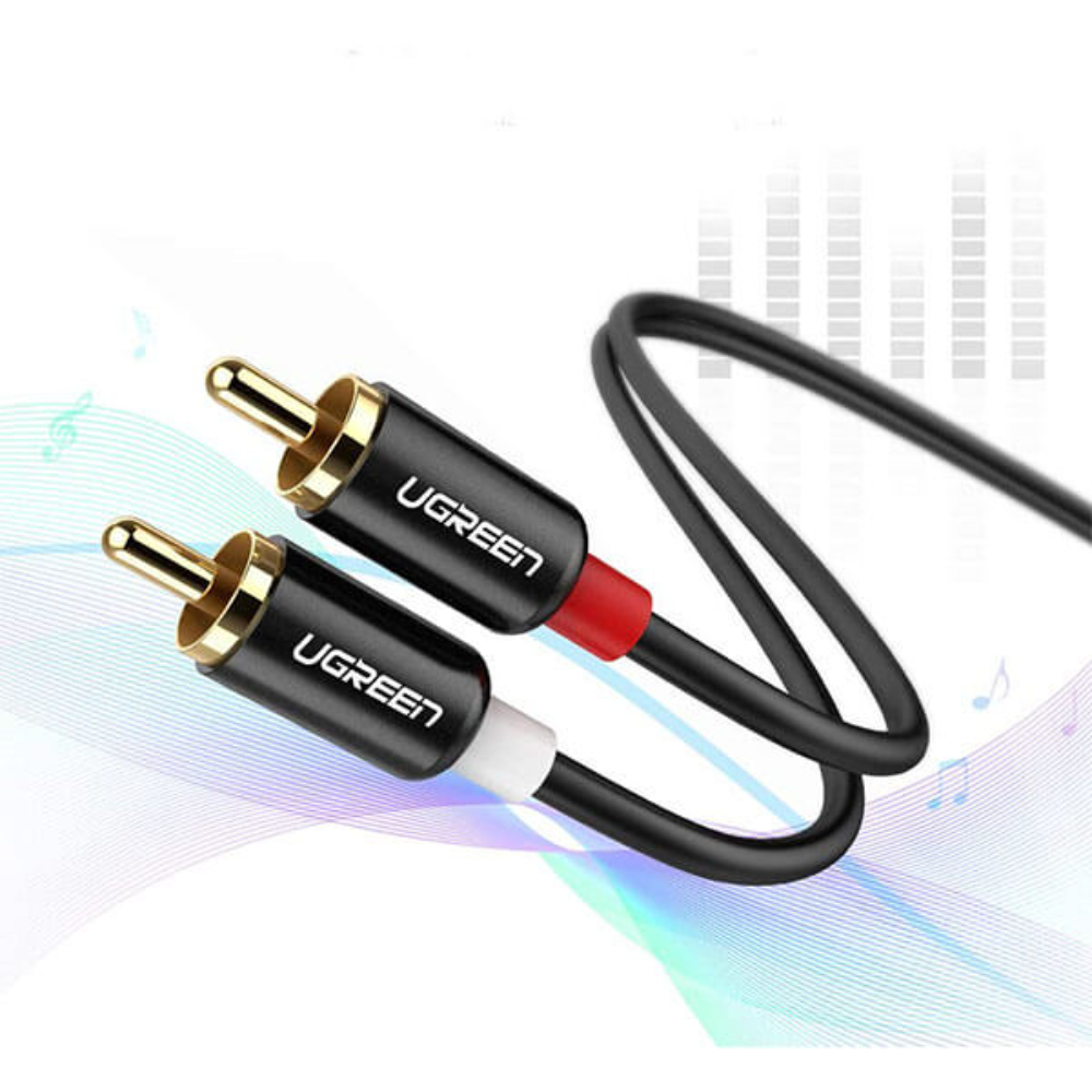 UGREEN-30747-2RCA-MALE-TO-2RCA-MALE-CABLE-1M1 - One Chip Computers