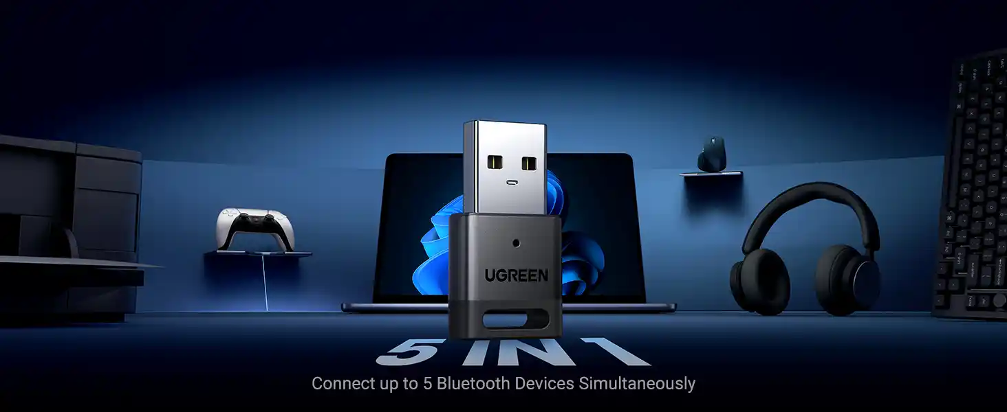 UGREEN 35995 Bluetooth 5.3 USB Adapter Black