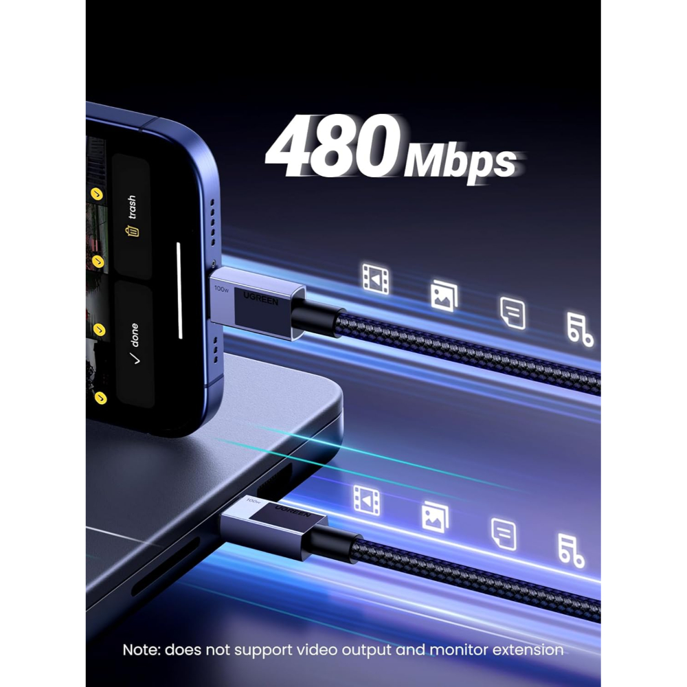 UGREEN-45063-USB-C-TO-USB-C-Cable-PD-Fast-Charging-Cable-07 - One Chip Computers