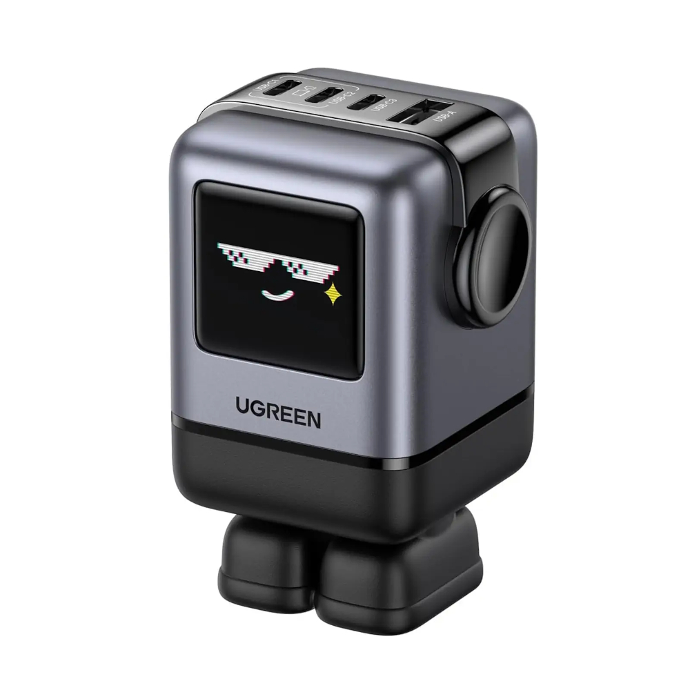 UGREEN-45514-Uno-100W-4-Port-Robot-GaN-Fast-Charger - One Chip Computers
