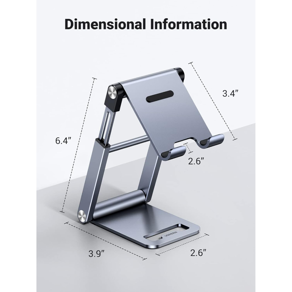 UGREEN-50324-Ergonomic-Adjustable-Height-Phone-Stand-for-Desk-07 - One Chip Computers