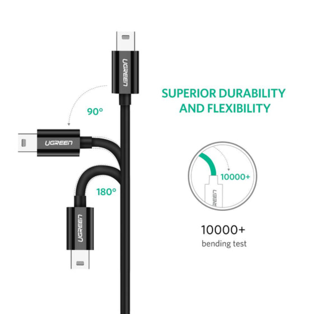UGREEN-50445-USB-C-TO-MINI-USB-CABLE-1M5 - One Chip Computers