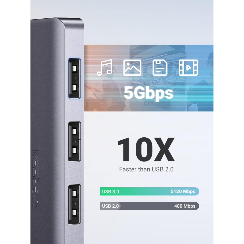 UGREEN-50985-Ultra-Slim-4-Port-USB-3 - One Chip Computers