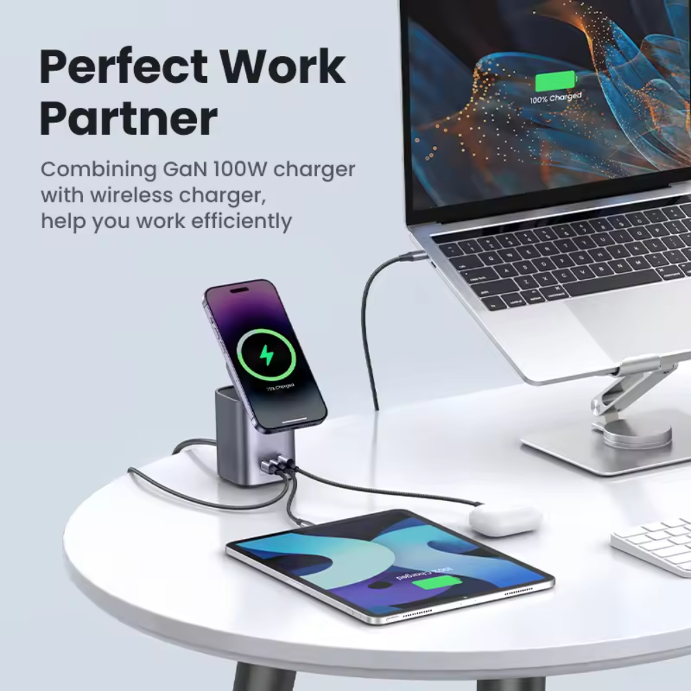 UGREEN-55321-Nexode-65W-4-in-1-Qi2-Charging-Station-with-15W-MagSafe-Stand-04 - One Chip Computers