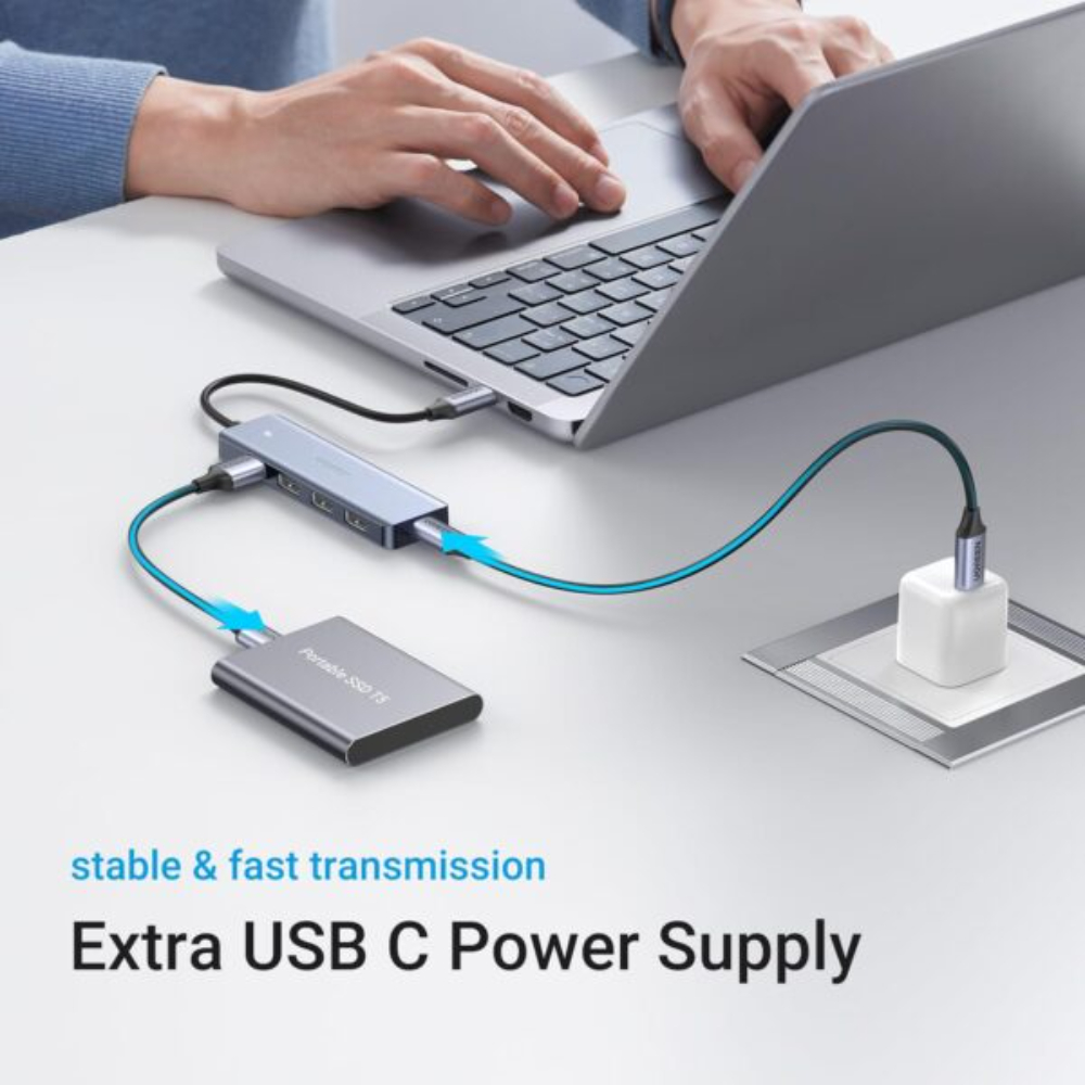 UGREEN-70336-USB-C-to-4-Ports-USB-30-Hub4-600x600 - One Chip Computers