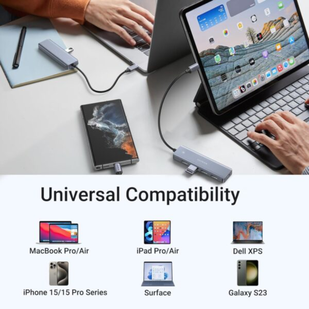 UGREEN-70336-USB-C-to-4-Ports-USB-30-Hub7-600x600 - One Chip Computers