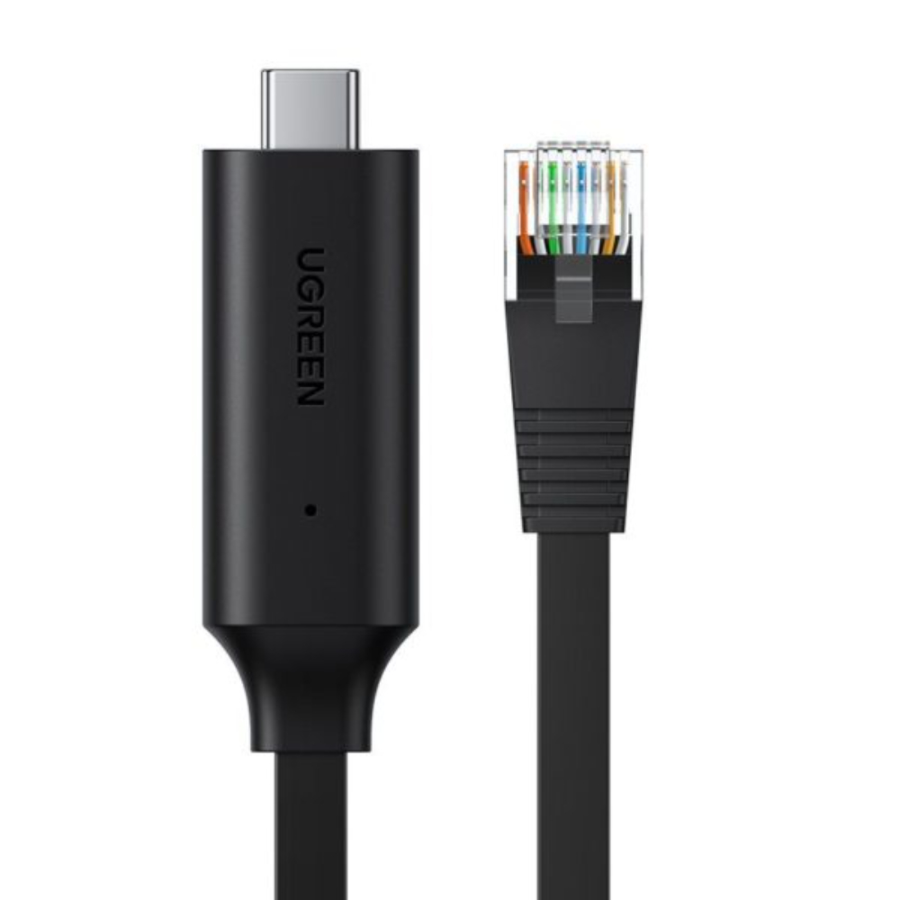 UGREEN-80186-USB-C-TO-RJ45-CONSOLE-FLAT-CABLE-15M1 - One Chip Computers