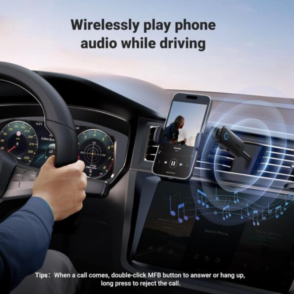 UGREEN 80893 2-in-1 Bluetooth 5.0 Audio Transmitter & Receiver - One Chip Computers UGREEN 80893 2-in-1 Bluetooth 5.0 Audio Transmitter & Receiver