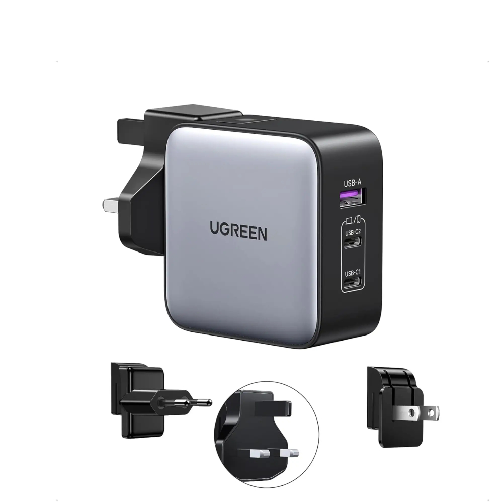 UGREEN-90409-65W-Nexode-3-Ports-Travel-Charger-GaN-Fast - One Chip Computers