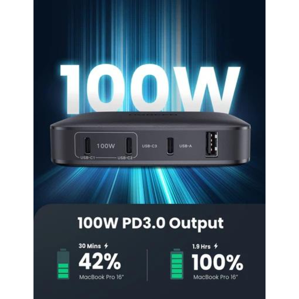Ugreen-70870-100W-USB-C-Desktop-Charger-4-Ports-2 - One Chip Computers