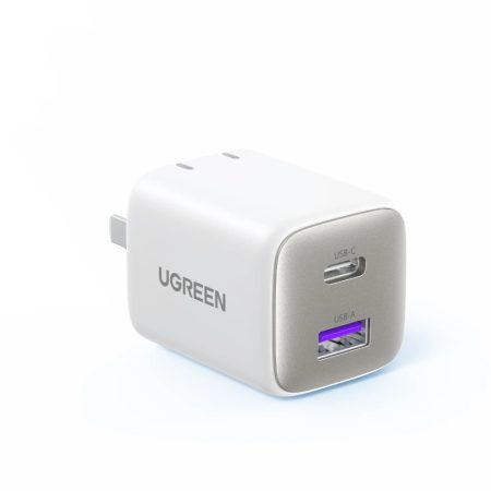 Ugreen3510835WNexode2-PortsGaNFoldableFastCharger - One Chip Computers