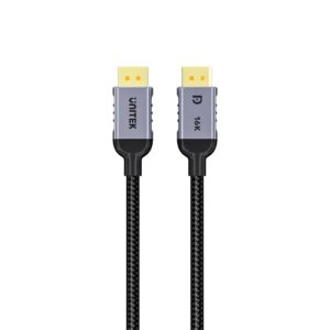 UNITEK C1626GY01-2M DISPLAY PORT 2.1 M TO M CABLE 16K@60HZ 80GBPS 2M