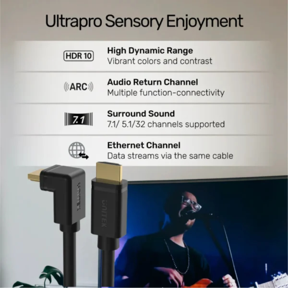 UNITEK-4K-HDMI-Cable-4K60Hz-3-Meter-Right-Angle-90-06-600x600 - One Chip Computers