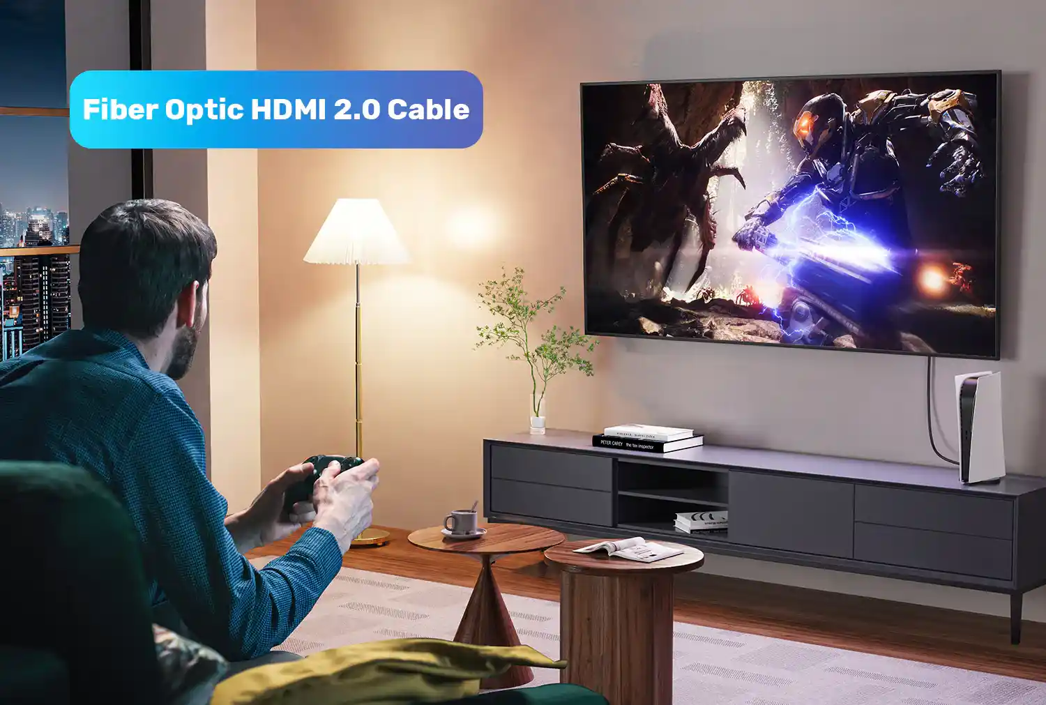 UNITEK C11072BK Fiber Optic HDMI Cable 4K@60Hz
