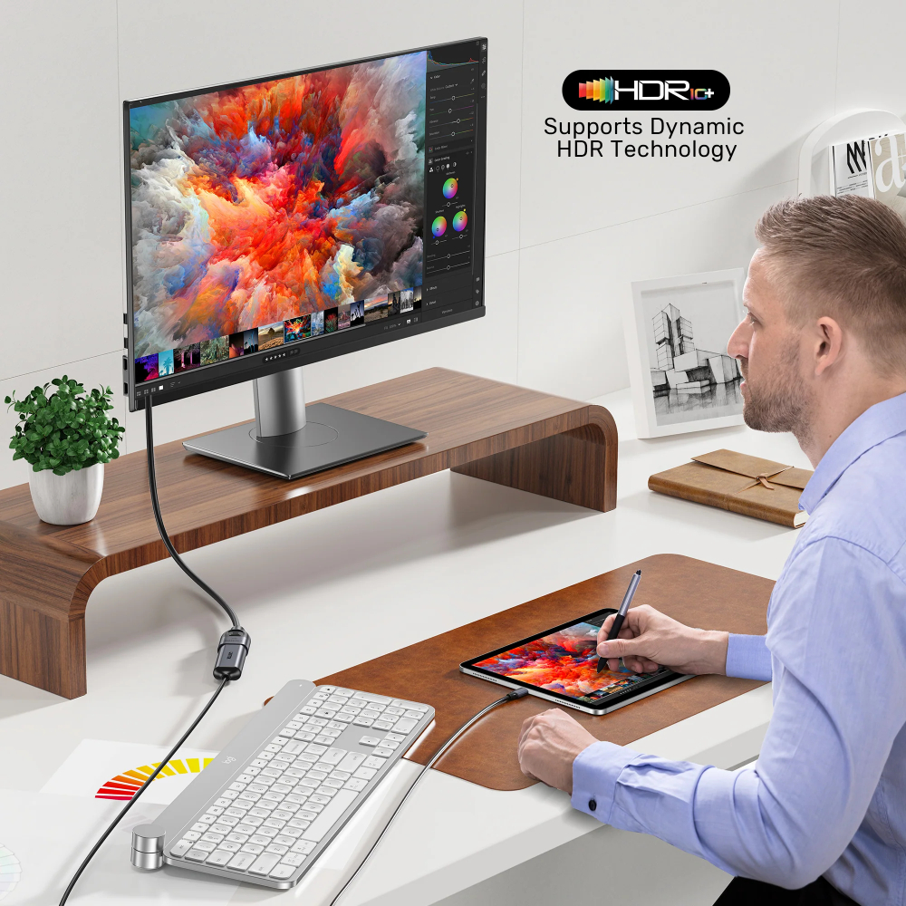 UNITEK-C11091AGY01-1M-Ultra-Stream-8K60Hz-HDMI-Extension-Cable-04 - One Chip Computers