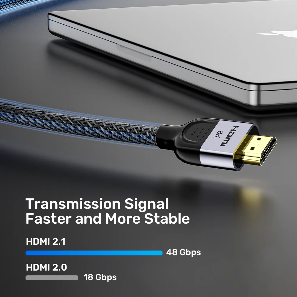 UNITEK-C11093RGY01-8K-HDMI-Cable-21-Braided-Nylon-05 - One Chip Computers
