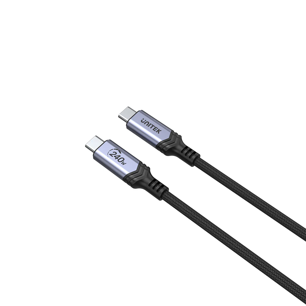 UNITEK-C14110GY-2M-240W-USB-C-to-USB-C-PD-31-Fast-Charging-Cable-02 - One Chip Computers