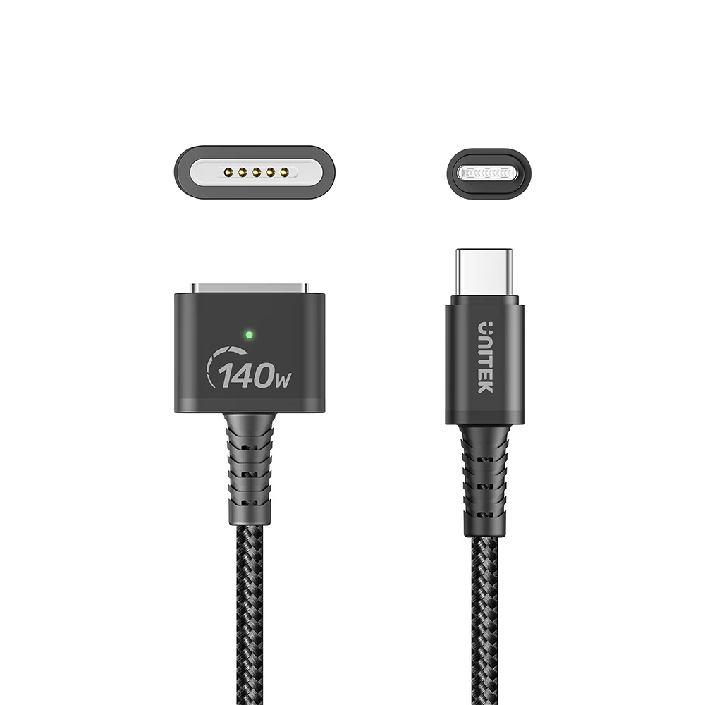 UNITEK-C14121BK-2M-USB-C-to-Magnetic-3-Charging-Cable-2-Meter-140W-03 - One Chip Computers