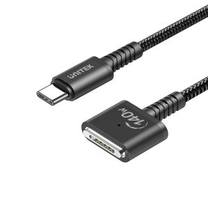 UNITEK C14121BK-2M USB-C TO MAGNETIC 3 FAST CHARGING CABLE 2M 140W BRAIDED BLACK