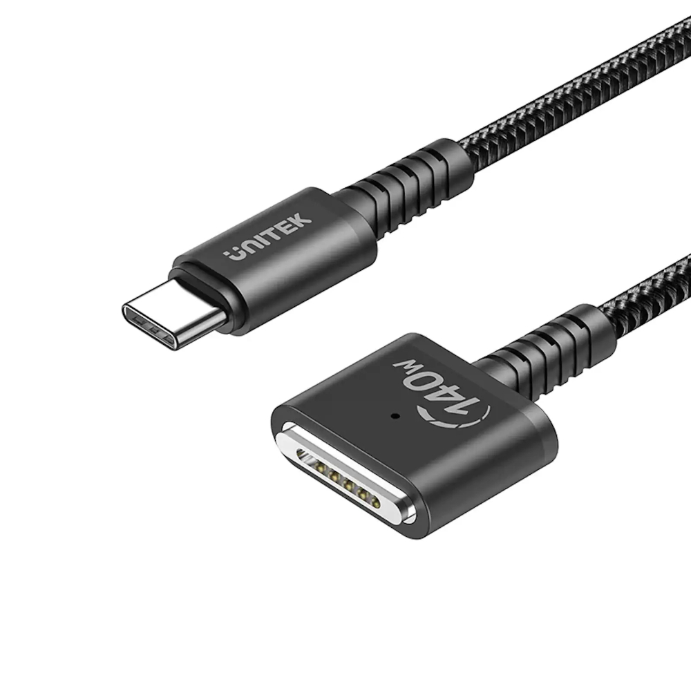 UNITEK-C14121BK-2M-USB-C-to-Magnetic-3-Charging-Cable-2-Meter-140W - One Chip Computers Unitek C14121BK-2M USB-C to Magnetic 3 Fast Charging Cable 2M 140W
