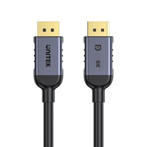 UNITEK C1628GY01 DISPLAY PORT 1.4 MALE TO MALE CABLE 8K@60HZ 32.4GBPS