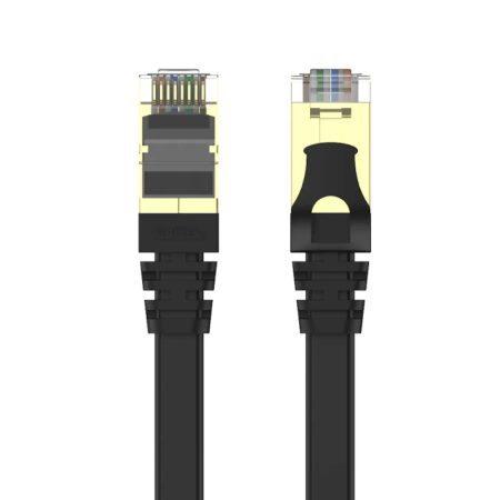 UNITEK C1897BK-1M CAT7 SSTP RJ45 FLAT ETHERNE CABLE 1M BLACK