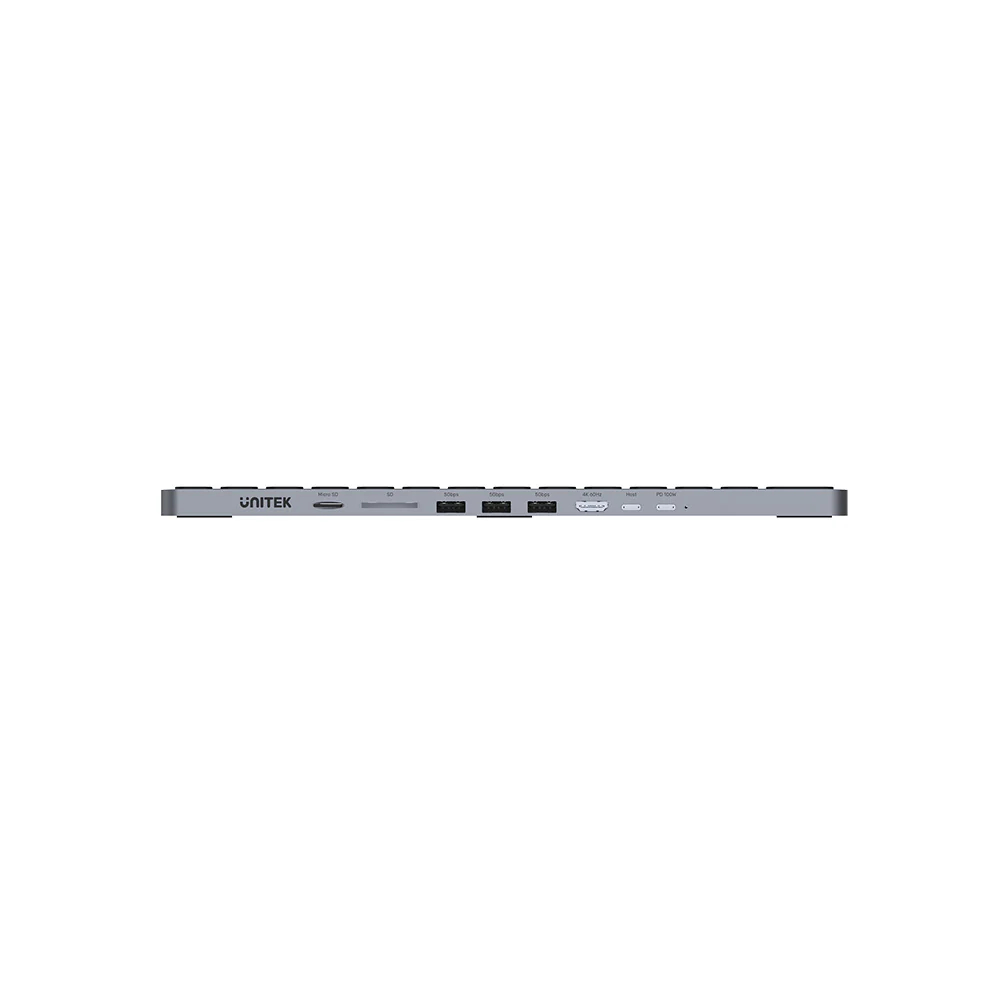 UNITEK-D1092A-Keyboard-with-9-in-1-USB-C-Hub-03 - One Chip Computers