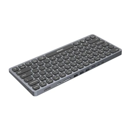 UNITEK D1092A KEYBOARD WITH 9-IN-1 USB-C HUB 3XUSB, 1XHDMI, CARD READER, AUX, PD 100W