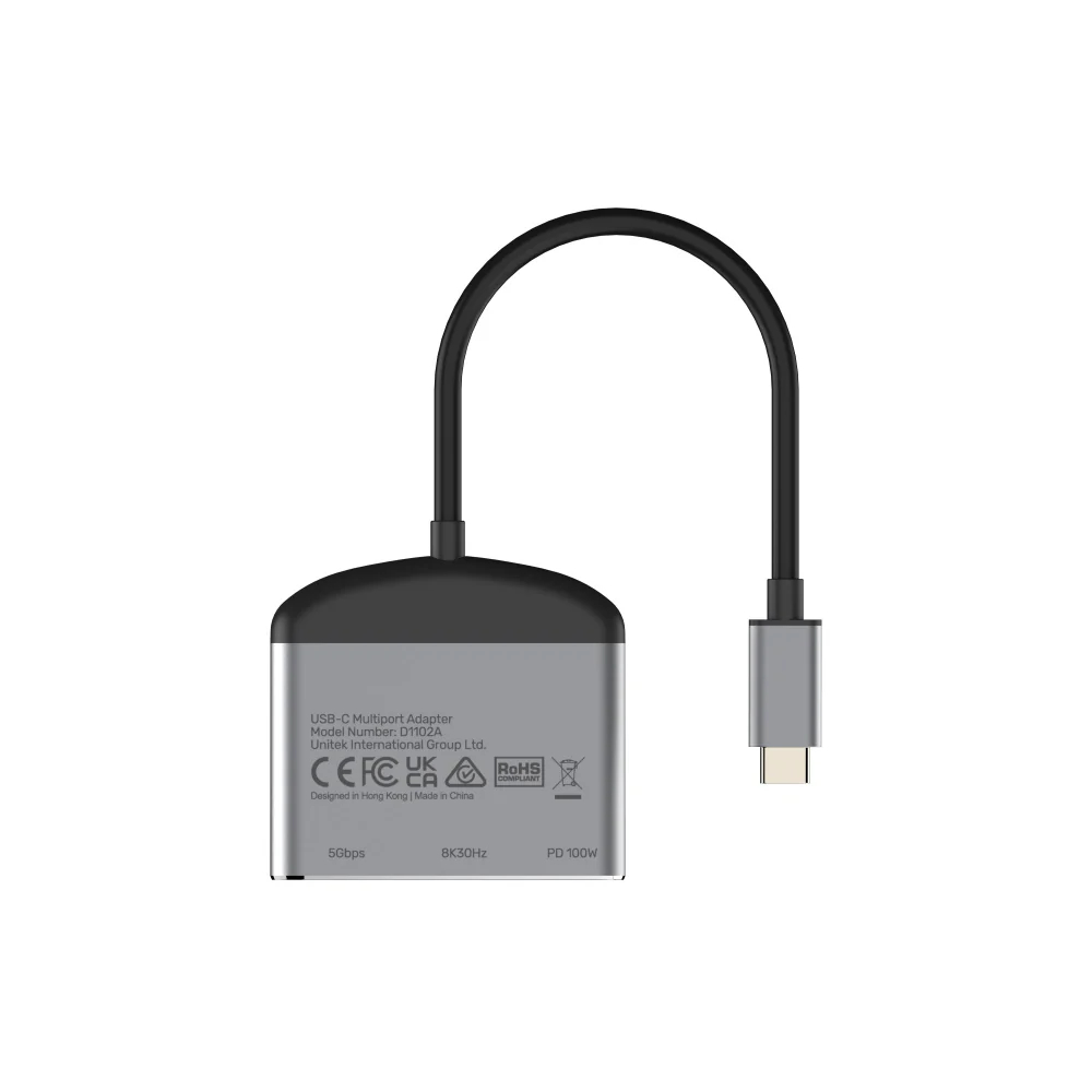 UNITEK-D1102A-USB-C-to-HDMI-8K-Adapter-with-USB-04 - One Chip Computers