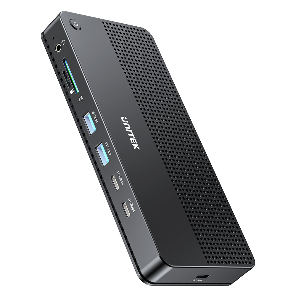 UNITEK-D1104A01-USB-C-13-in-1-Docking-Station-02 - One Chip Computers Unitek D1104A01 13-in-1 USB-C Docking Station with 8K and Triple 4K Display support