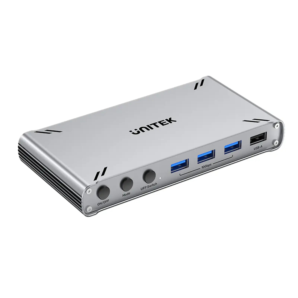 UNITEK-D1118AGY01-EU-USB-C-10Gbps-HDMI-KVM-Switch - One Chip Computers